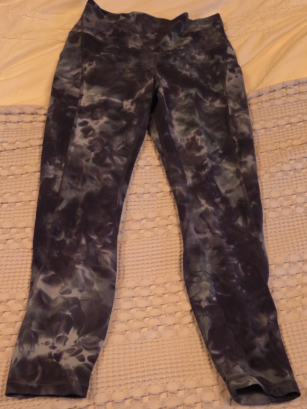 lululemon athletica Black & Gray Tie-Dye Leggings